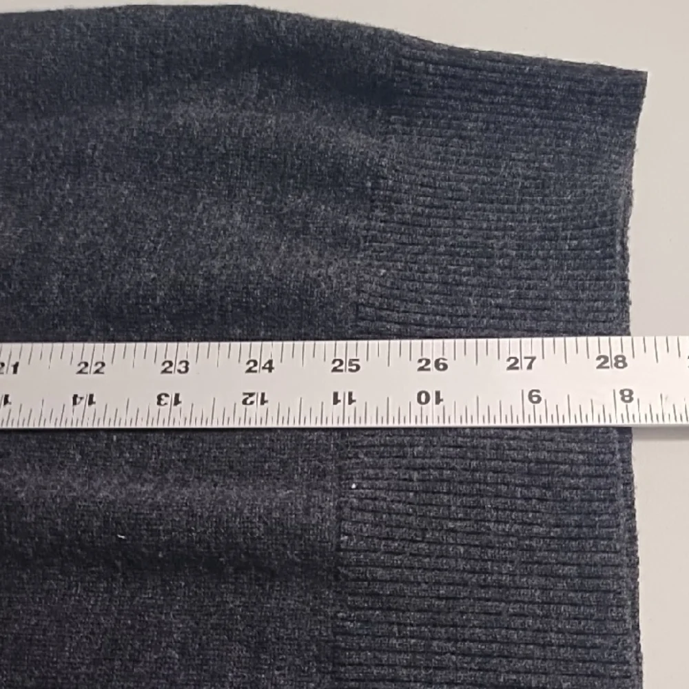Charcoal Black 1/4 Zip-Up Light weight Sweater Tall